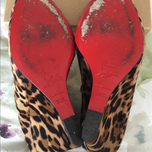 Christian Louboutin Ron Ron Pony Leopard Wedges - Picture 6 of 6